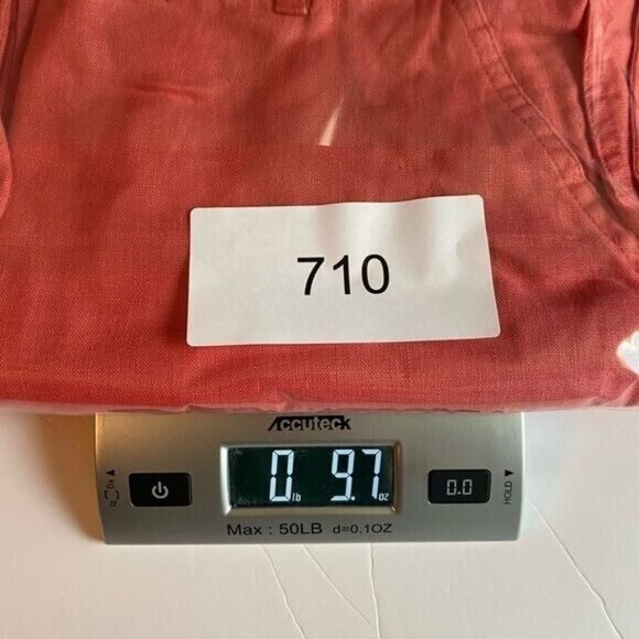 Womens Linen Wide-Leg Pants 4 Beachy Coastal Lagenlook Oversized Coral B… - Picture 7 of 7